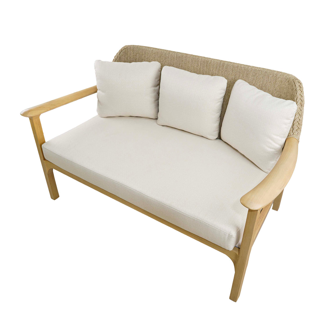 Euston Teak Two Seater Sofa