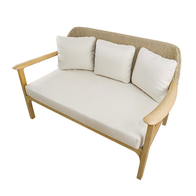 Euston Teak Two Seater Sofa