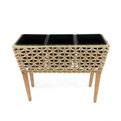 Polyrattan Planter on Stand