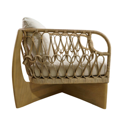 Euston Teak Single Seater Sofa