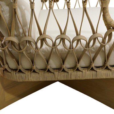 Euston Teak Single Seater Sofa