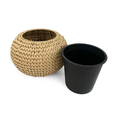 Fishbone Round Planter