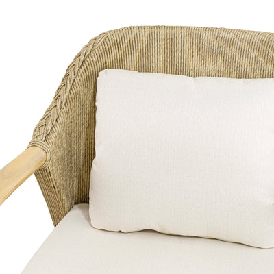 Euston Teak Single Seater Sofa with cushion