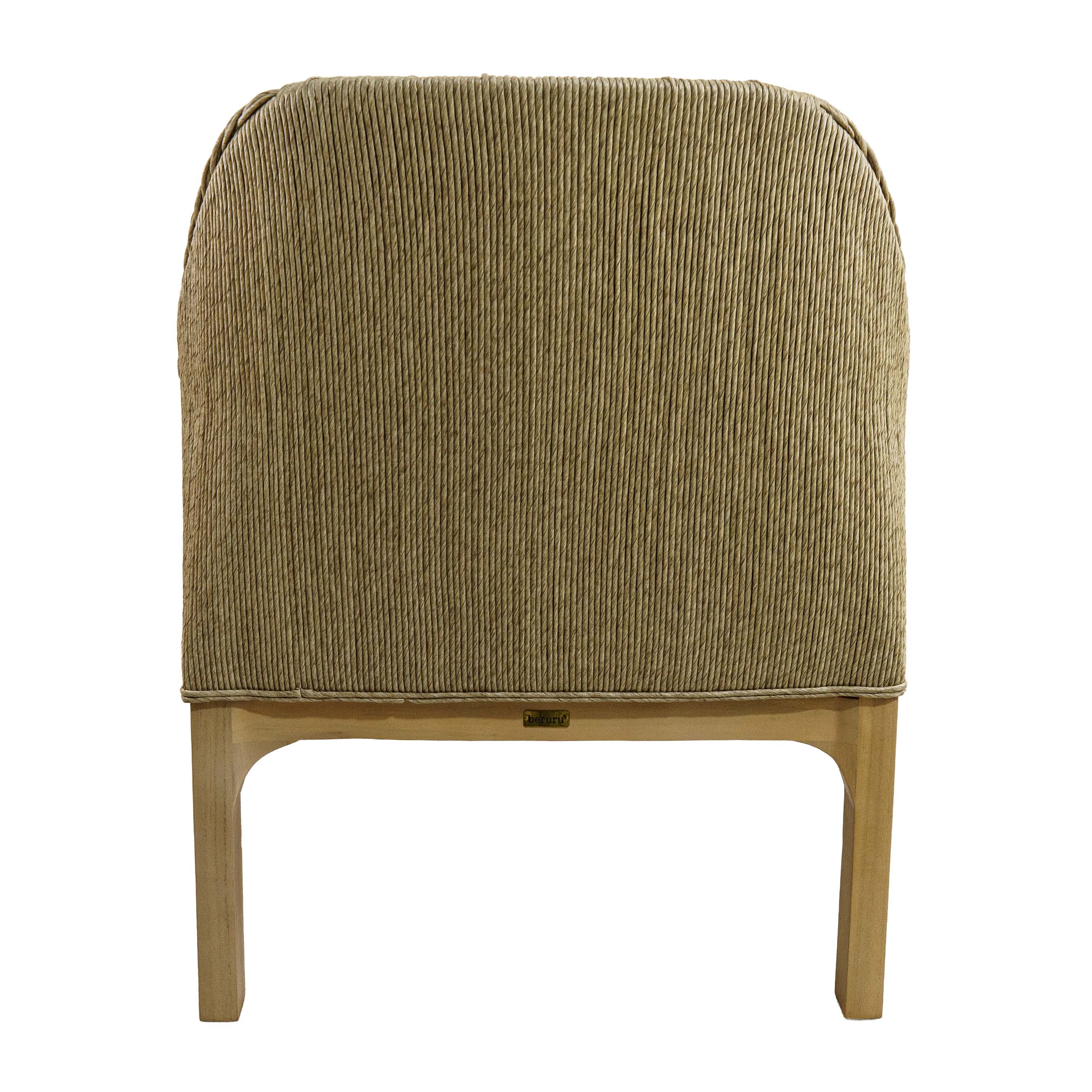 Euston Teak Single Seater Sofa with cushion