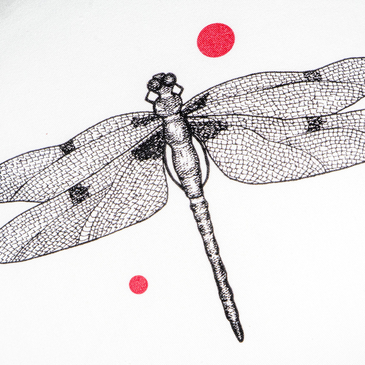 DRAGON FLY EMBROIDERED CUSHION COVER