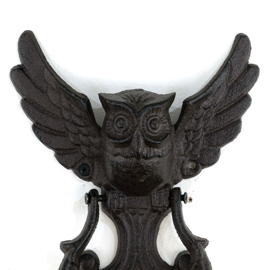 Ada Owl Door Knob Iron