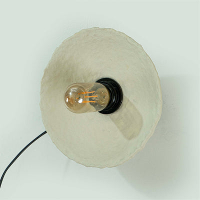 Cupola Paper Mache Wall Lamp - Small