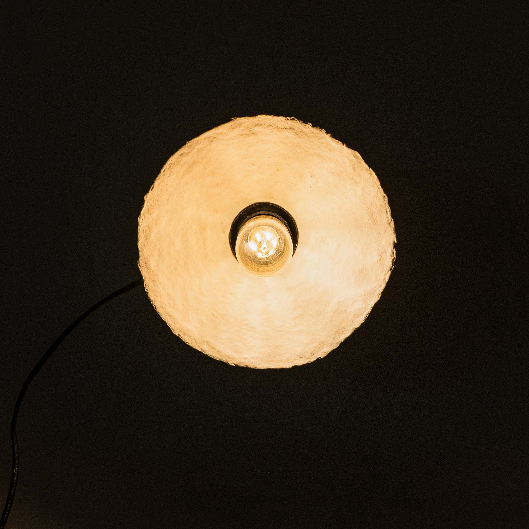 Cupola Paper Mache Wall Lamp - Small