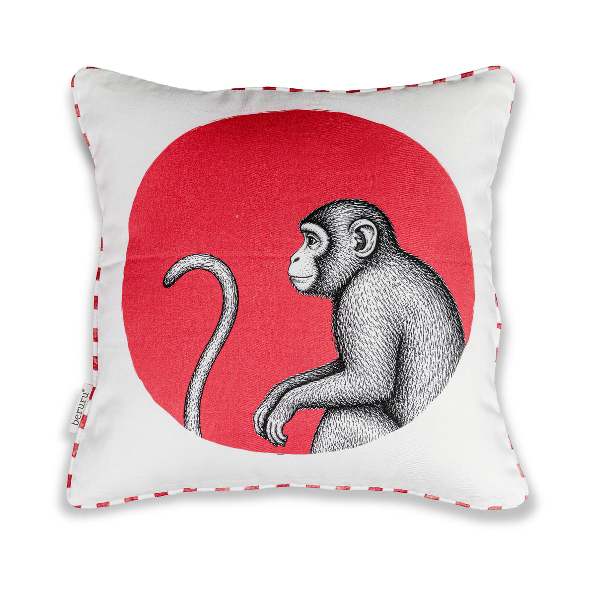 MONKEY PRINT CUSHION COVER