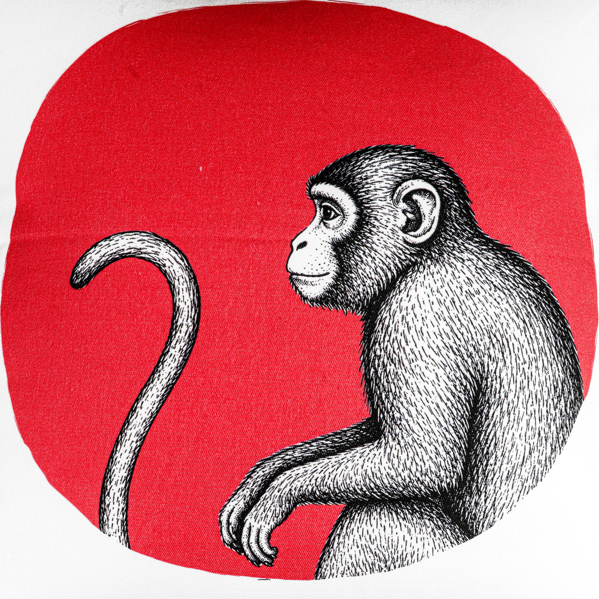 MONKEY PRINT CUSHION COVER