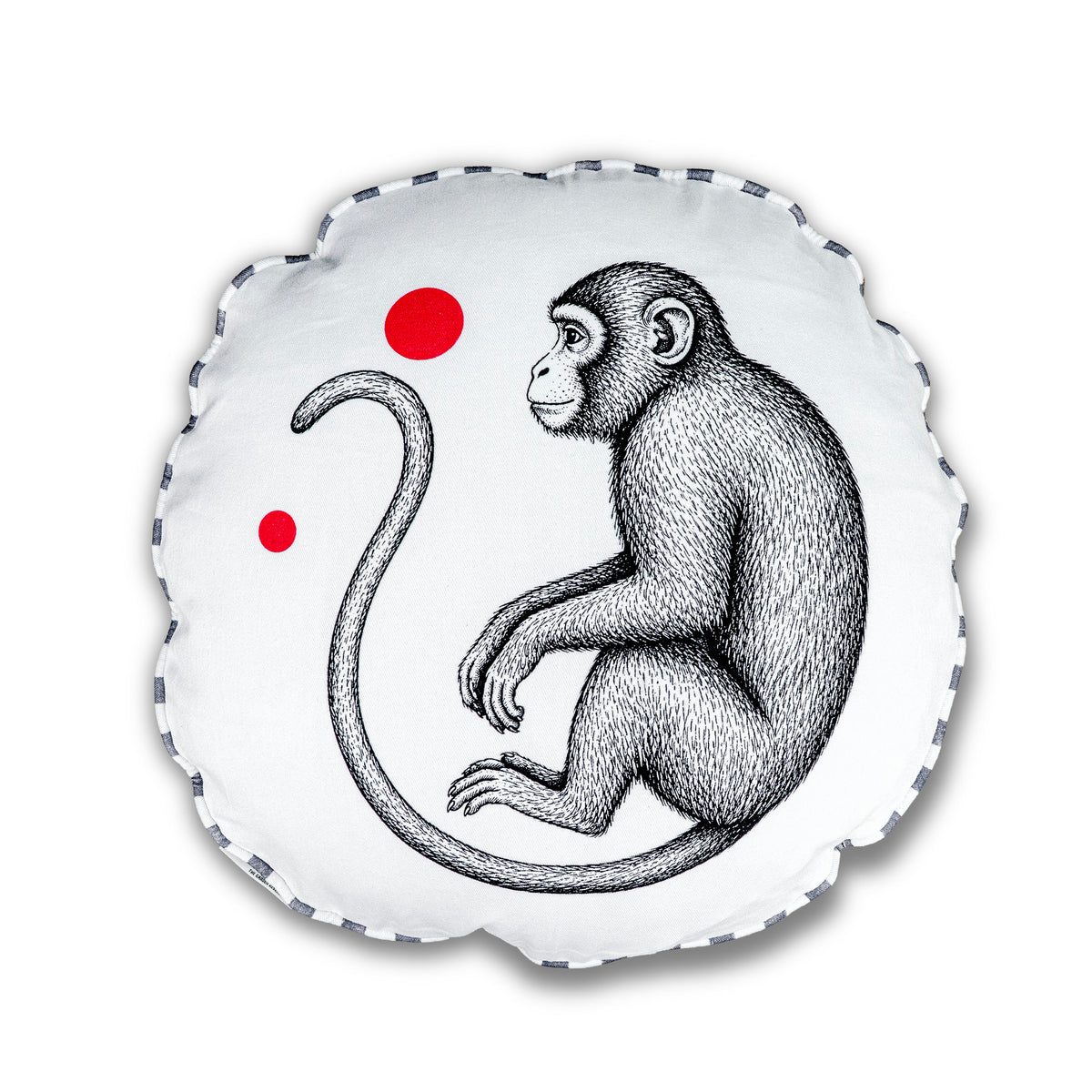 MONKEY PRINT CUSHION COVER