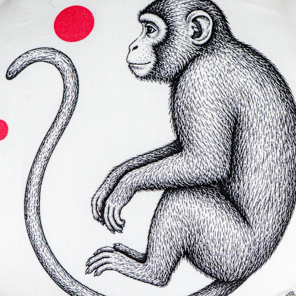 MONKEY PRINT CUSHION COVER