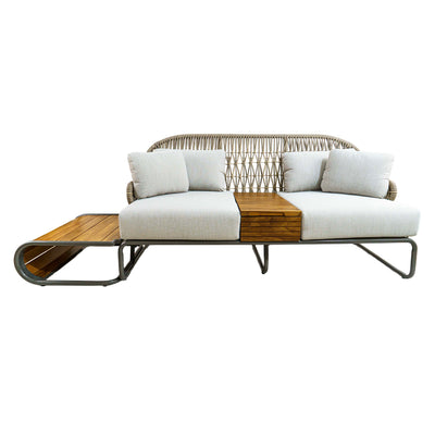 Euston Two Seater Sofa with Table and Cushions