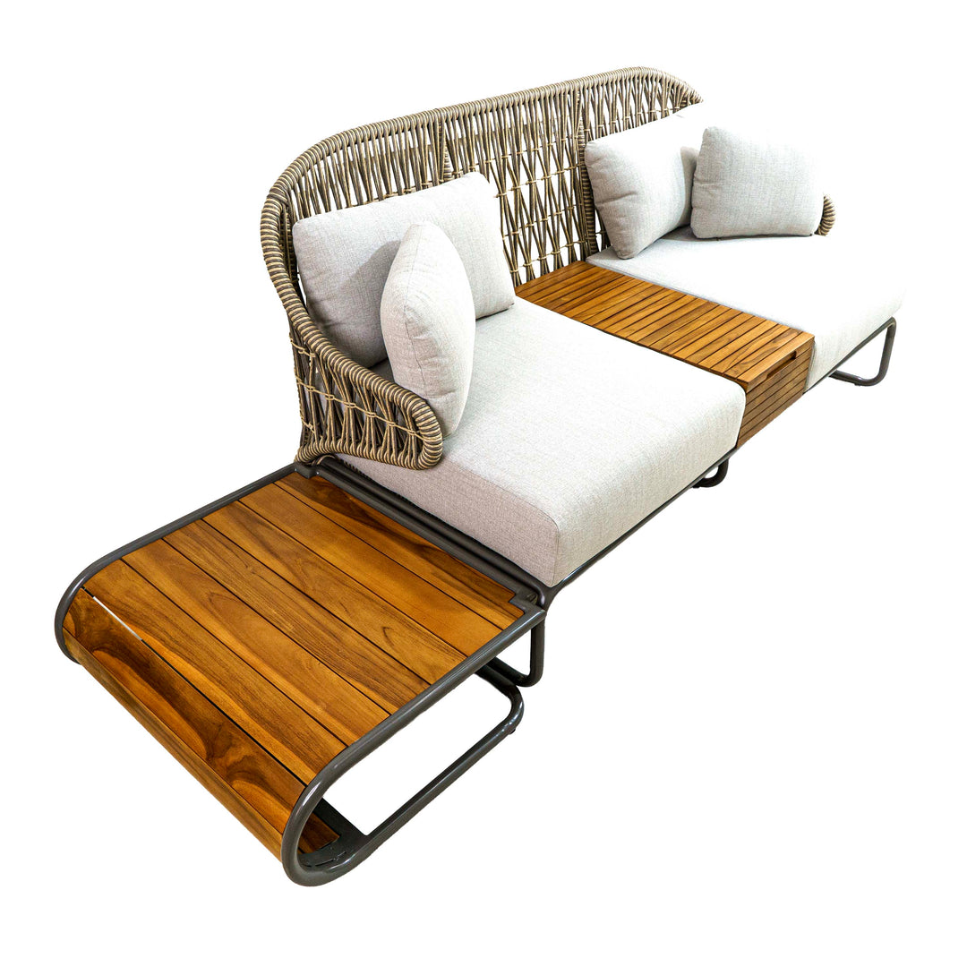 Euston Two Seater Sofa with Table and Cushions