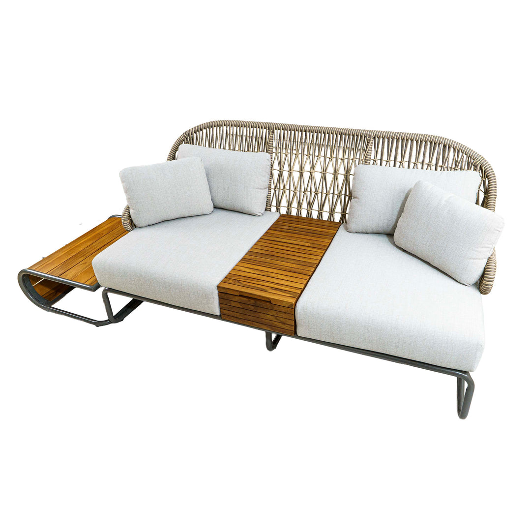 Euston Two Seater Sofa with Table and Cushions