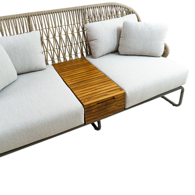 Euston Two Seater Sofa with Table and Cushions