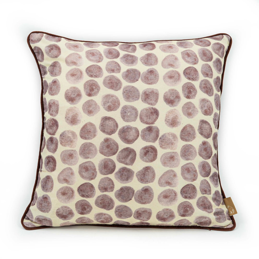 Polka Dot Lavender Velvet Cushion Cover