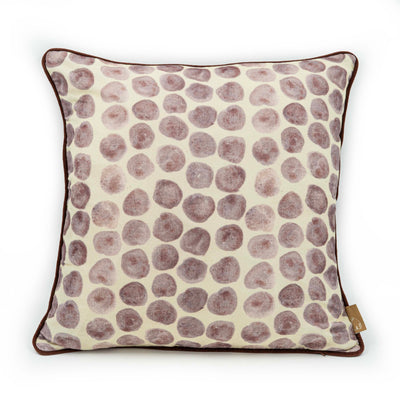 Polka Dot Lavender Velvet Cushion Cover