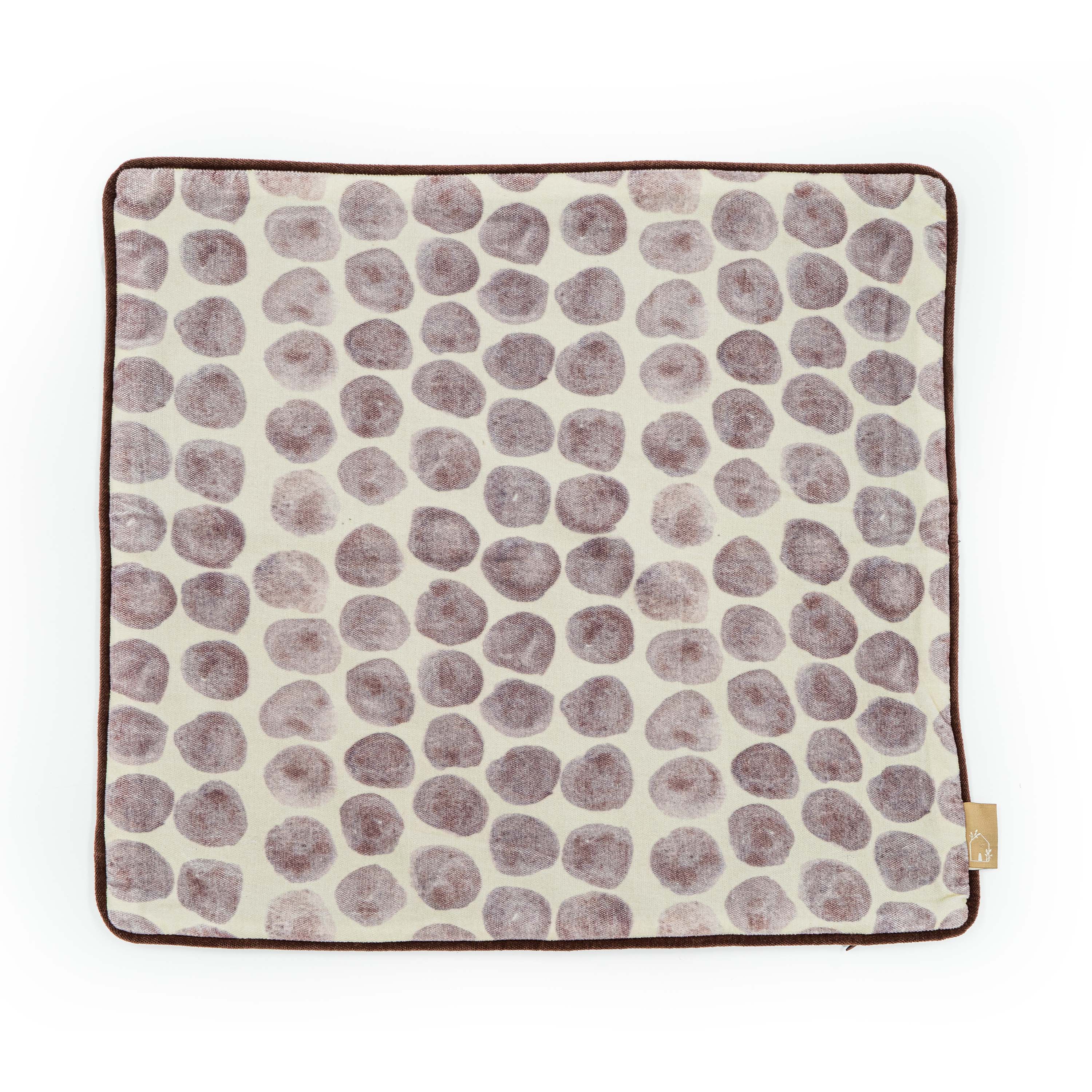 Polka Dot Lavender Velvet Cushion Cover