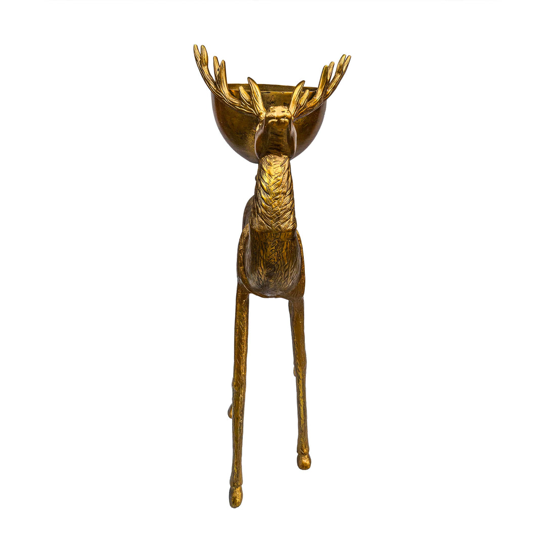 Deer Sculpture With Bowl