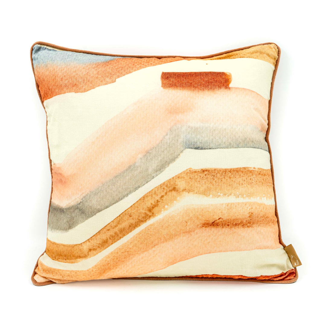 Flow Blush Velvet Cushion Cover