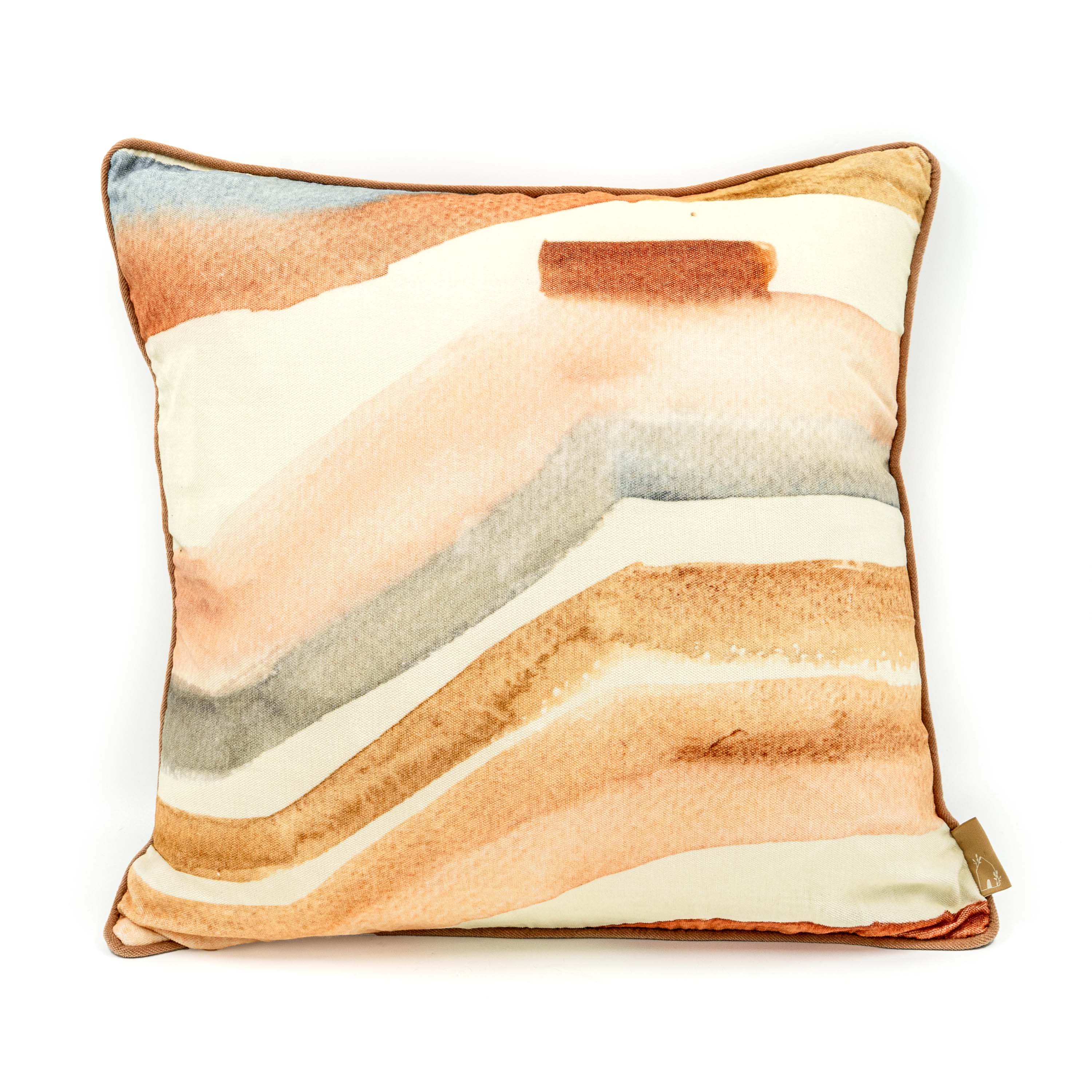 Flow Blush Velvet Cushion Cover