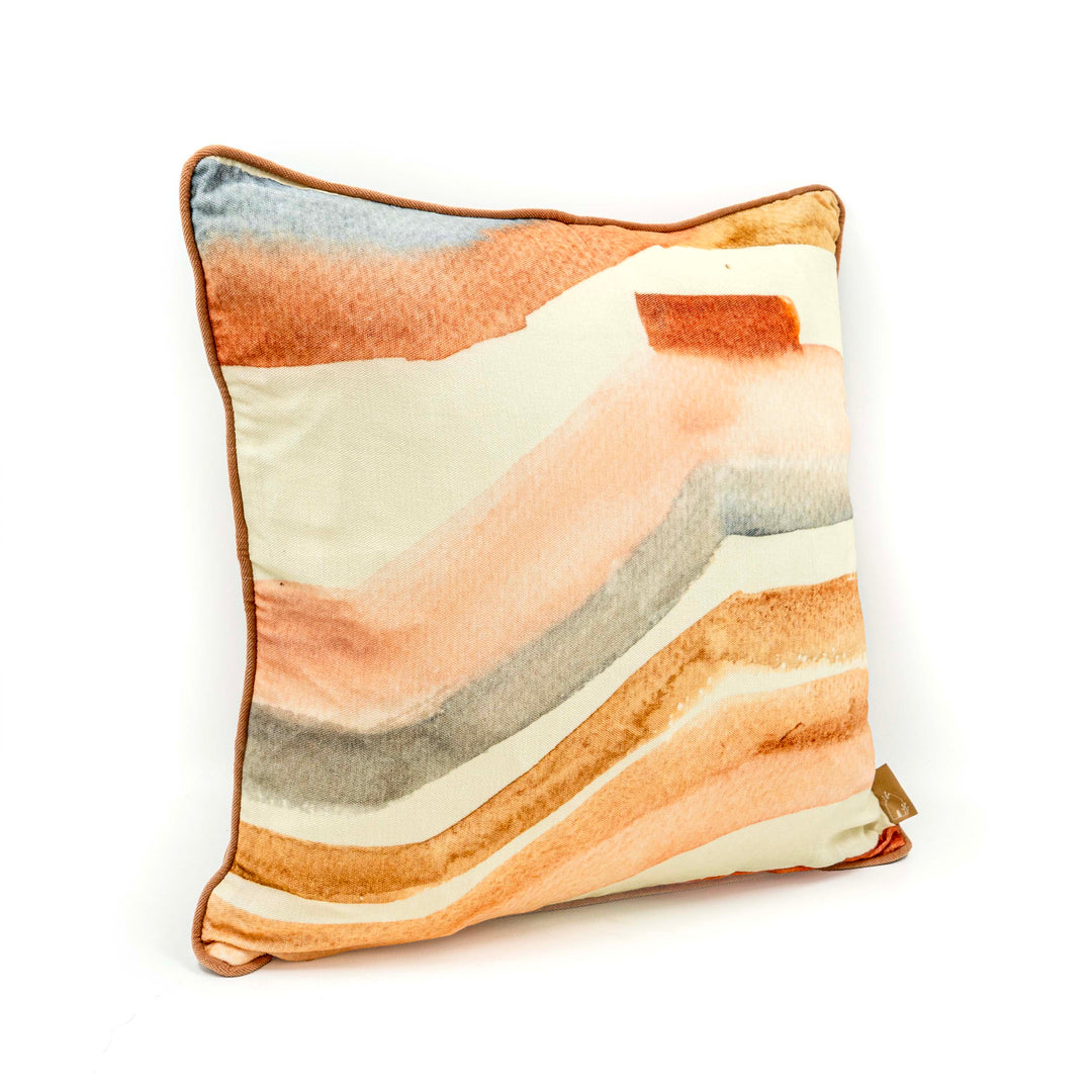 Flow Blush Velvet Cushion Cover