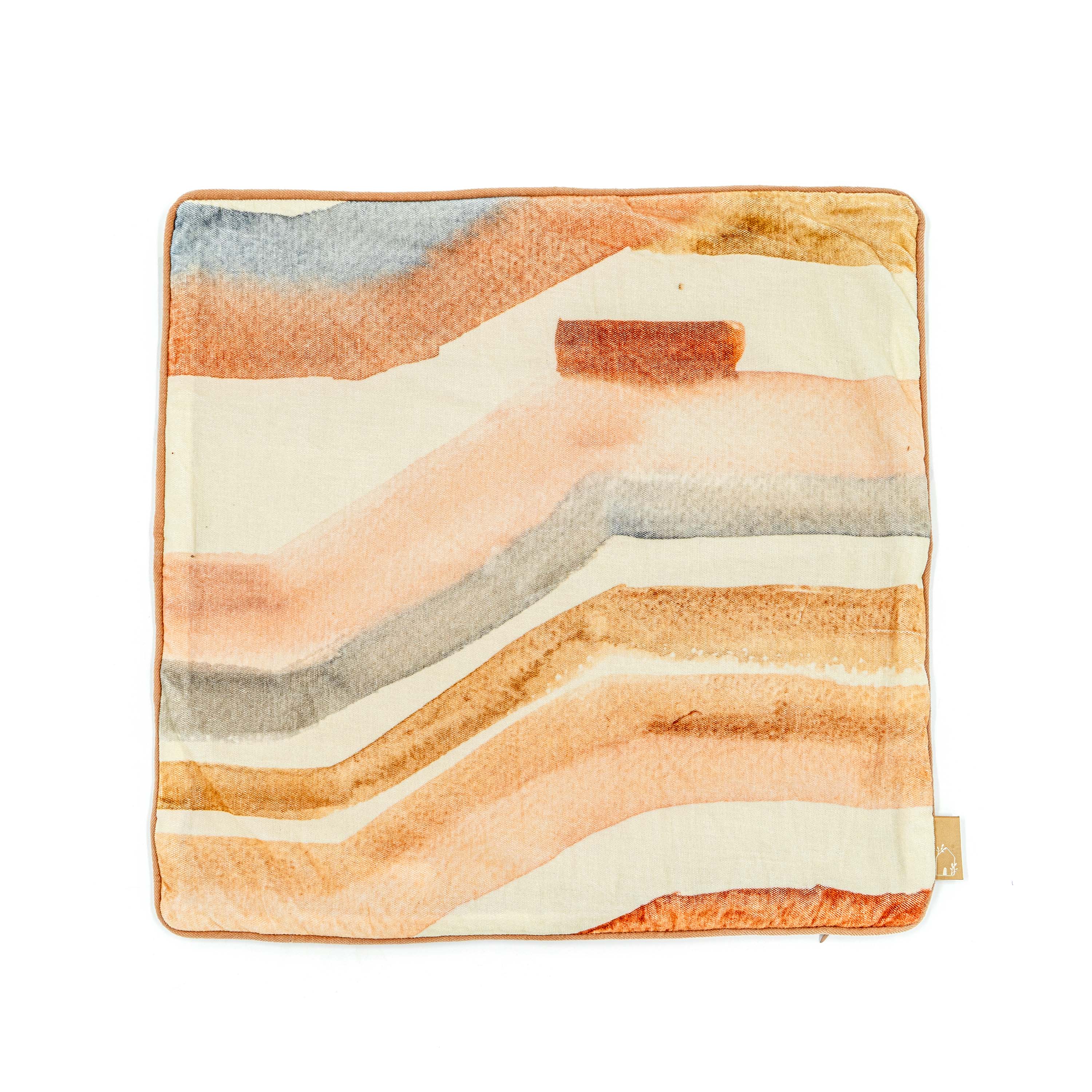 Flow Blush Velvet Cushion Cover