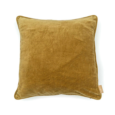 Deep Ochre Velvet Cushion Cover