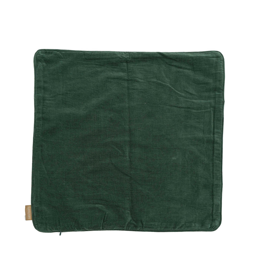 Bloom Olive Velvet Cushion Cover