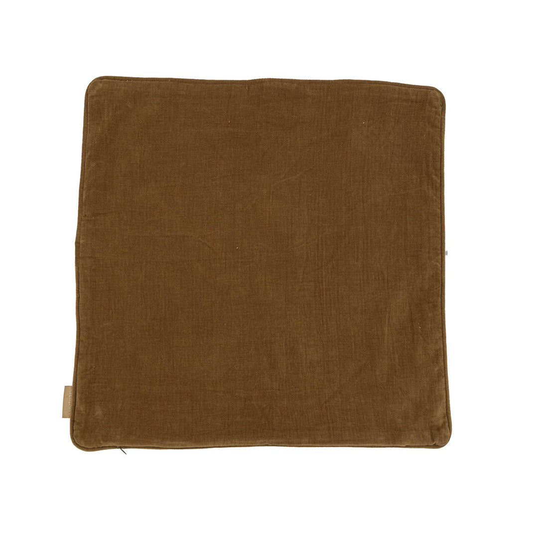 Polka Dot Caramel Velvet Cushion Cover