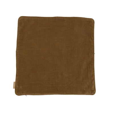 Polka Dot Caramel Velvet Cushion Cover