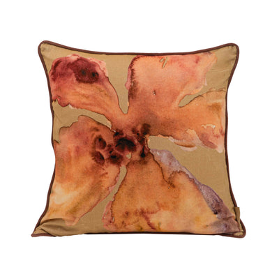 Bloom Ochre Velvet Cushion Cover