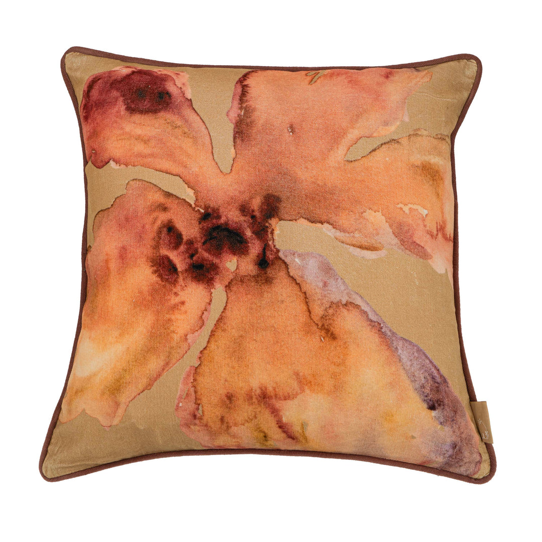 Bloom Ochre Velvet Cushion Cover