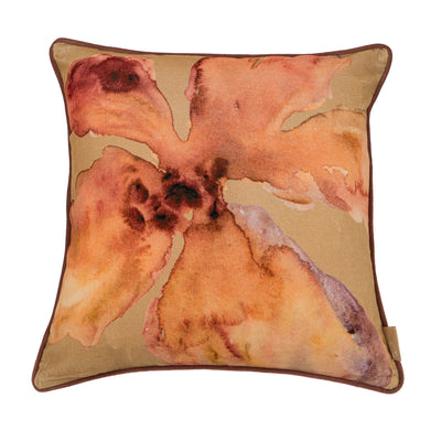 Bloom Ochre Velvet Cushion Cover