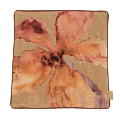 Bloom Ochre Velvet Cushion Cover
