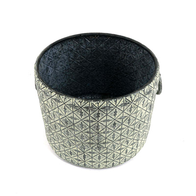 Sarah Oxidised Metal Planter