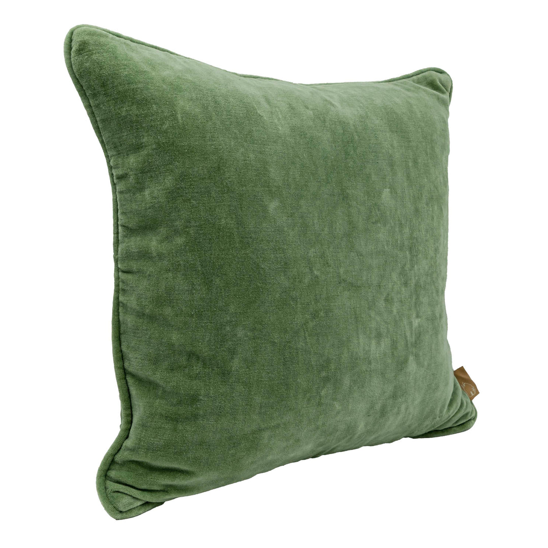 Celadon Green Velvet Cushion Cover