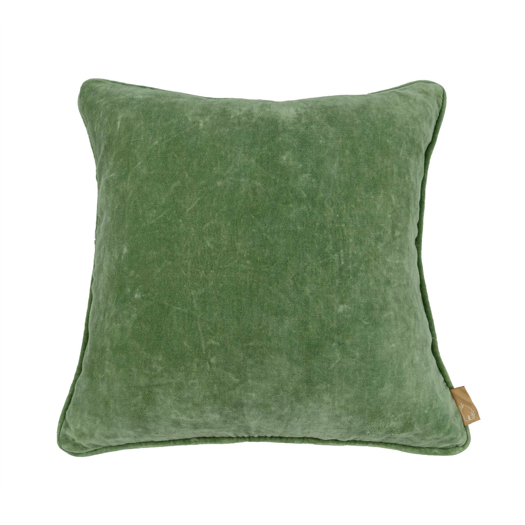 Celadon Green Velvet Cushion Cover