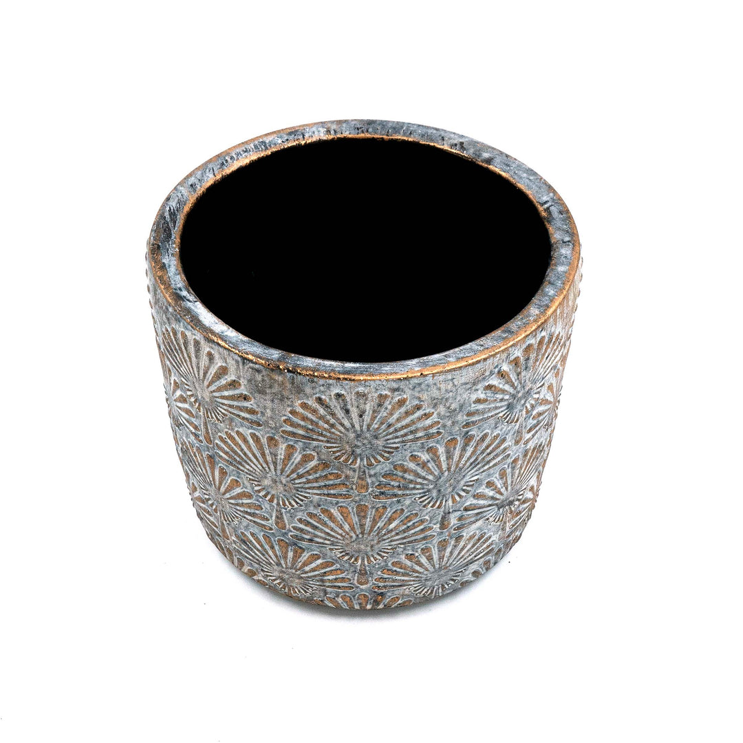 Akkay Chipped Cement Pot