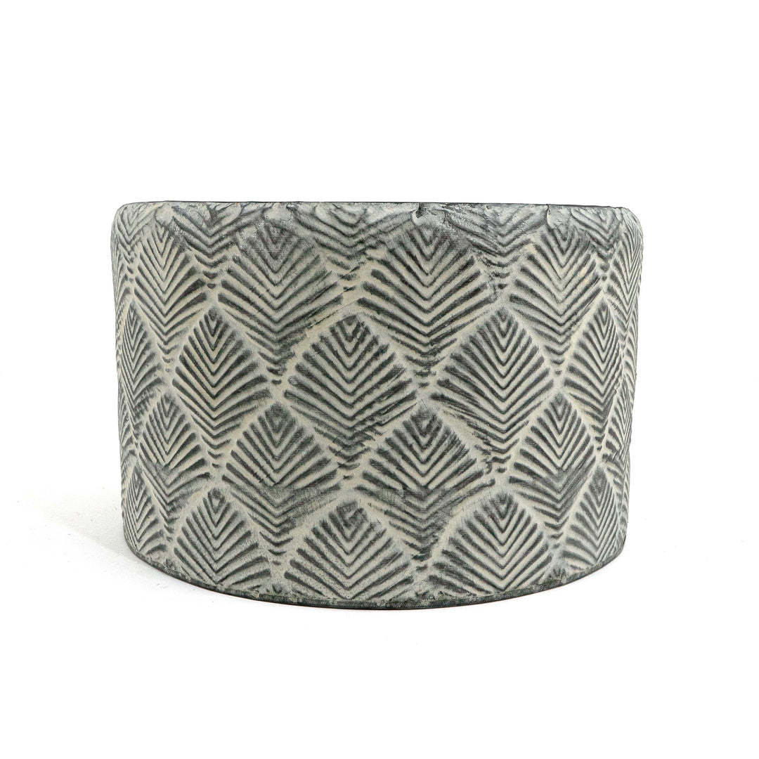 Sarah Oxidized Wide Metal Planter