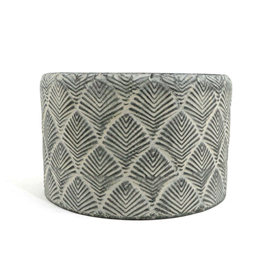 Sarah Oxidized Wide Metal Planter