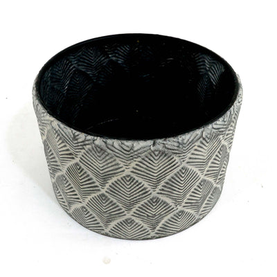 Sarah Oxidized Wide Metal Planter