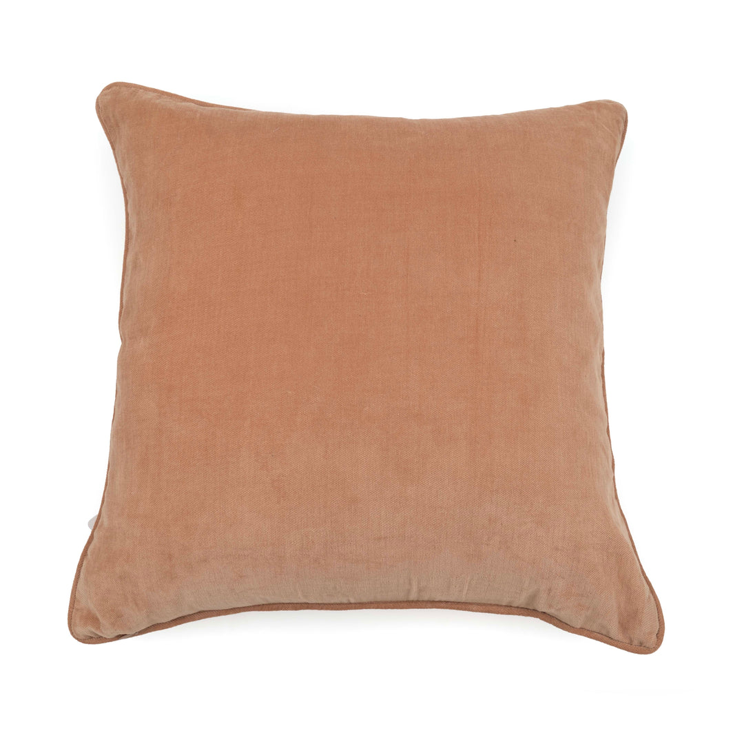 Flow Blush Velvet Cushion Cover
