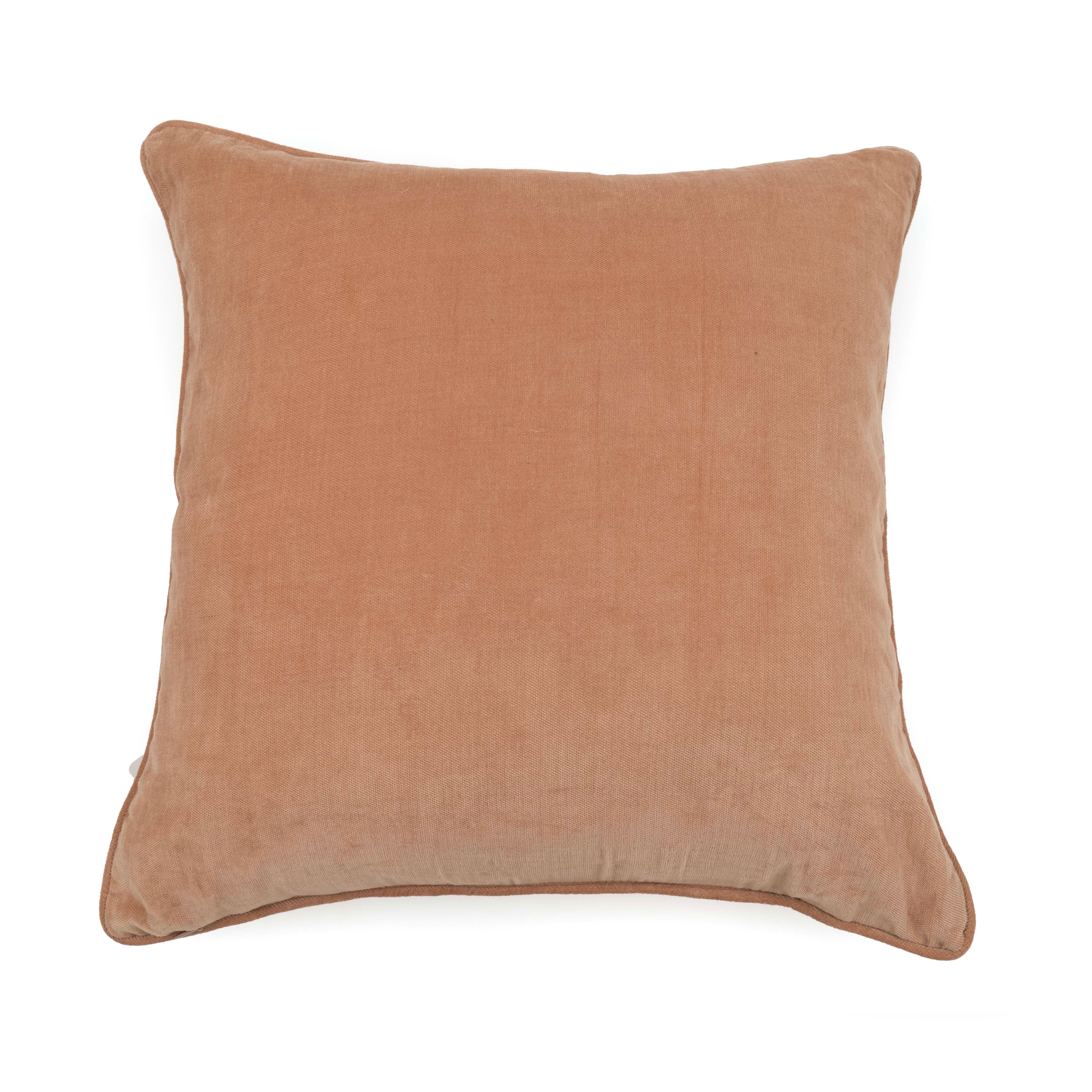Flow Blush Velvet Cushion Cover