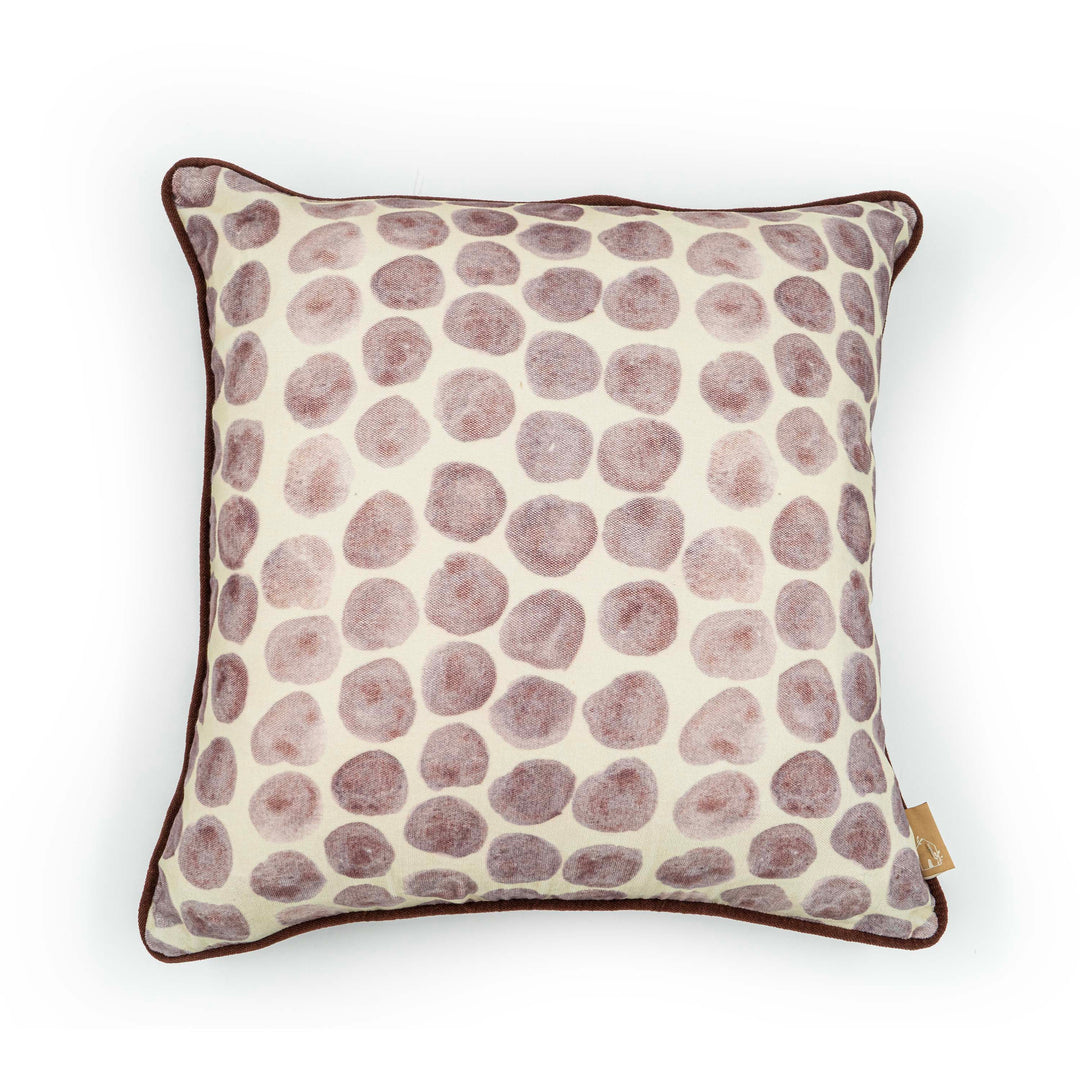 Polka Dot Lavender Velvet Cushion Cover