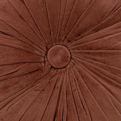Cuddle Rhubarb Velvet Round Cushion