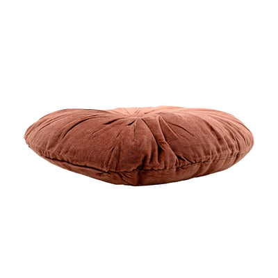 Cuddle Rhubarb Velvet Round Cushion