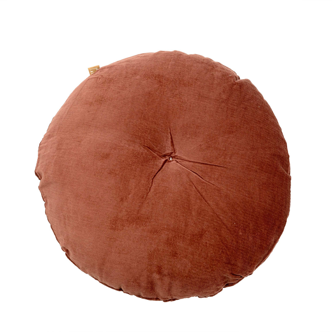 Cuddle Rhubarb Velvet Round Cushion