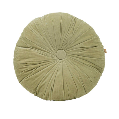 Cuddle Sage Velvet Round Cushion